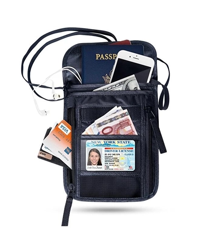 best rfid travel neck wallet